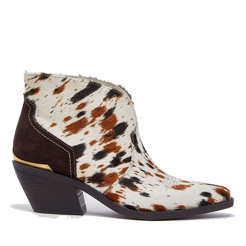 Stivaletti Donna Modello Texano LIU JO linea Austin 03 in Cavallino effetto Muccato