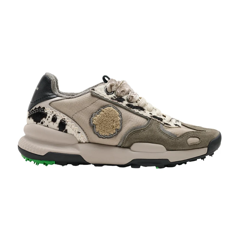 Satorisan Chacrona Premium EVO Tech Tender sneaker donna in pelle e camoscio animalier