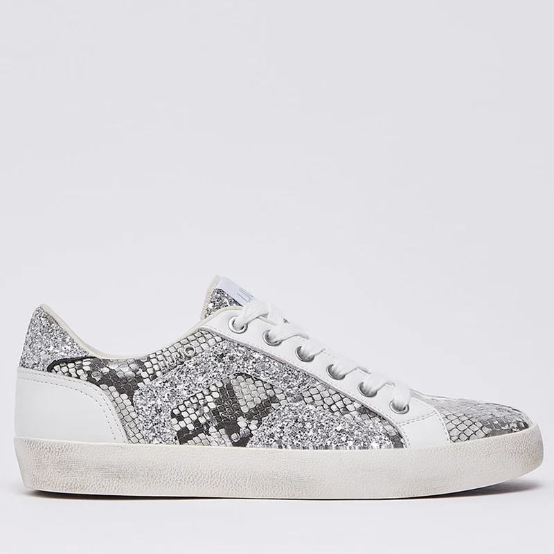Sneakers Donna LIU JO Miley C 01 effetto Pitone con Glitter
