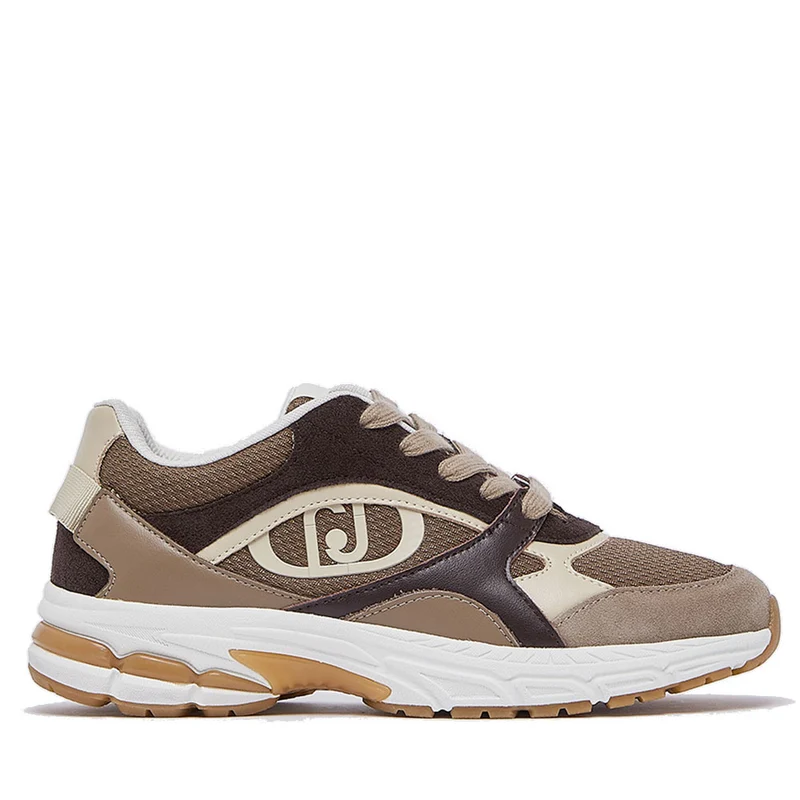 Sneakers Donna LIU JO Trixie 01 in Suede e Mesh Havana e Moka