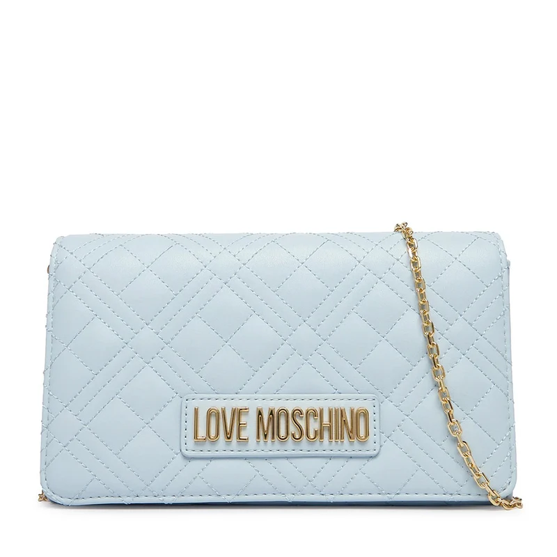 Clutch Donna con Tracolla LOVE MOSCHINO linea Smart Daily Quilted Celeste