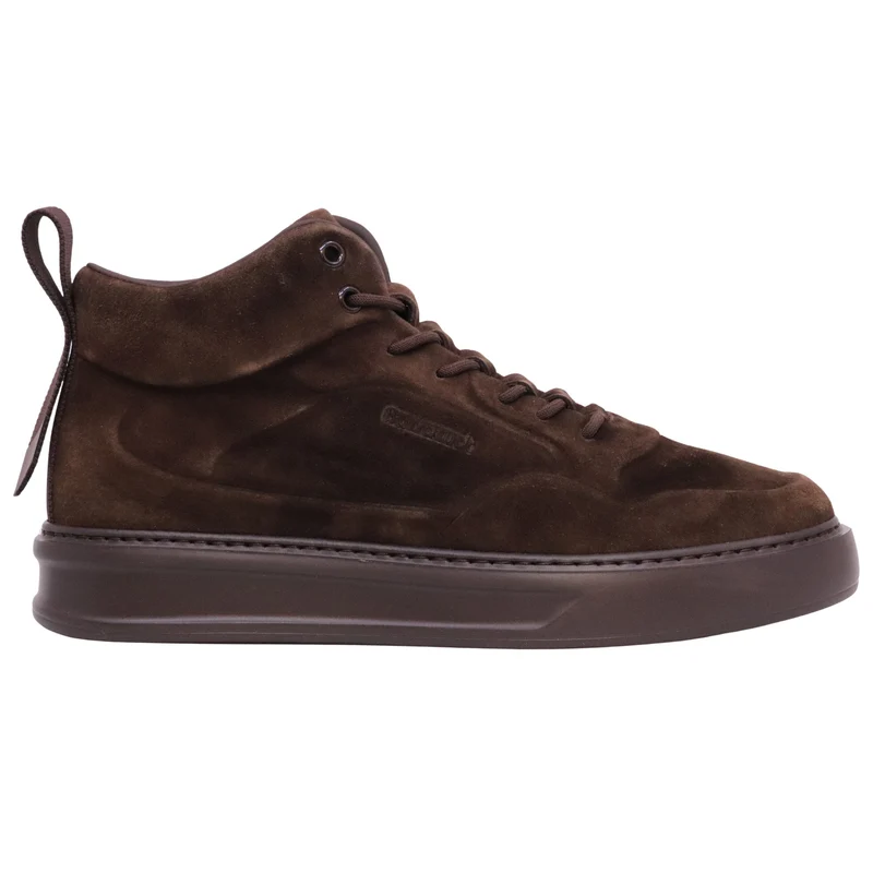 Barracuda Phoenix Mid BU3652 Pepe sneaker alta uomo in camoscio marrone