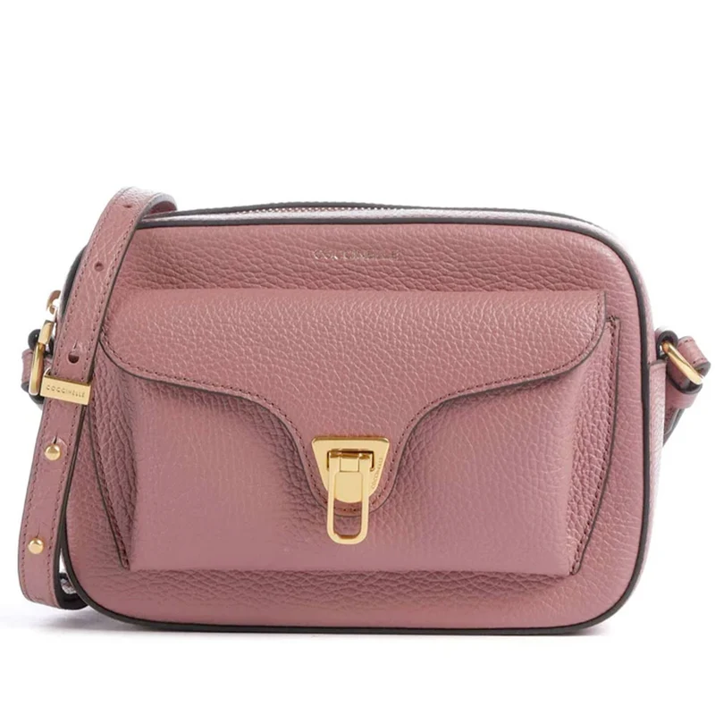 Borsa Donna a Tracolla COCCINELLE in Pelle Winter Rose linea Beat Soft Misura Small