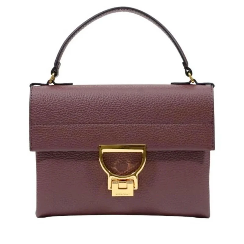 Borsa Donna a Mano con Tracolla COCCINELLE in Pelle Linea Arlettis Mini colore Berry