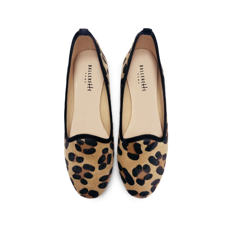 Slippers donna in cavallino maculato