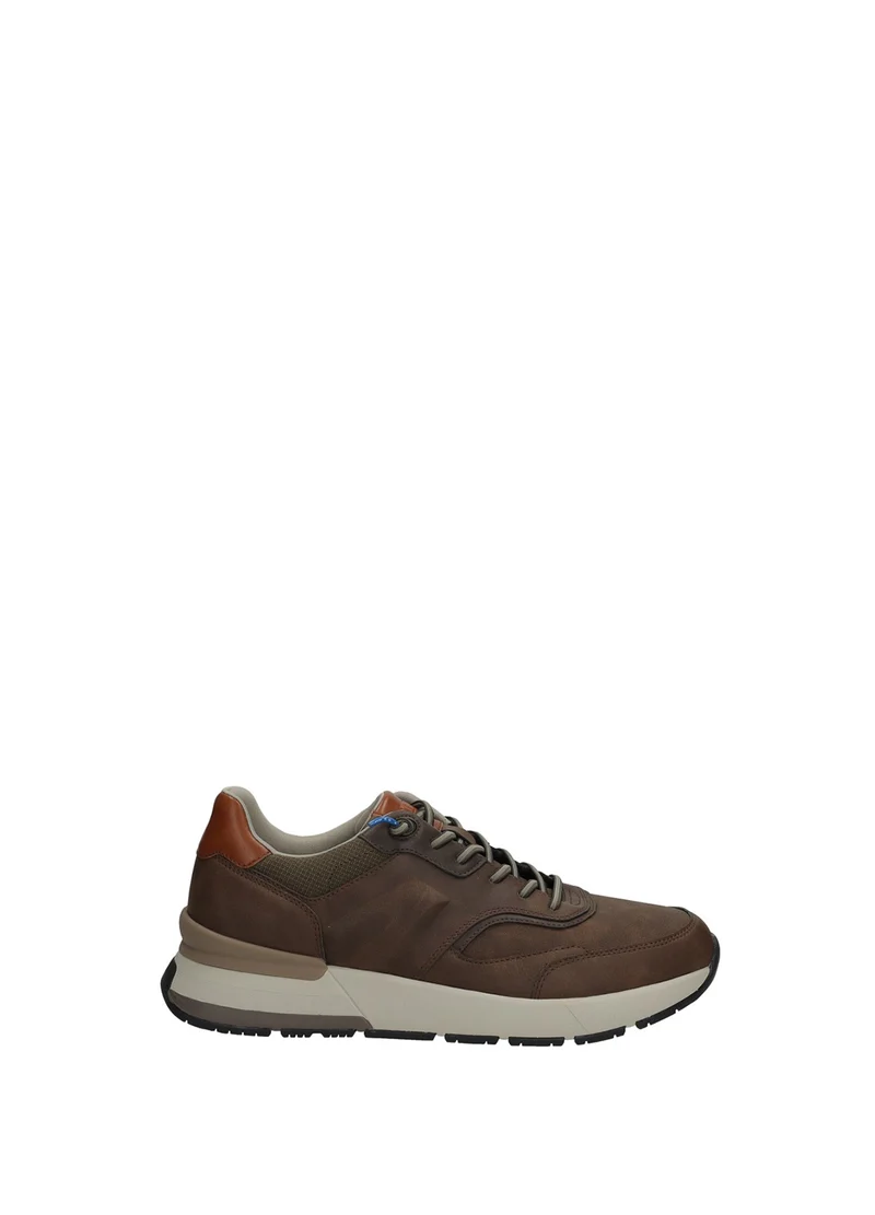 Sneakers uomo con suola spessorata e dettagli geometrici
