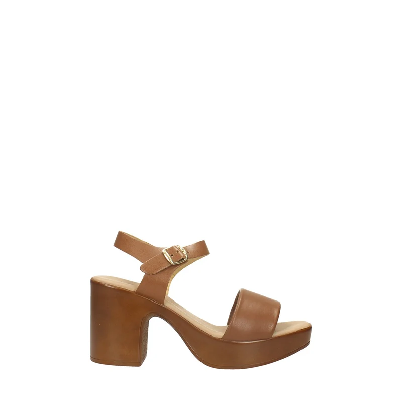 Sandali con cinturino e plateau. Made in Italy. Tacco alto 8cm