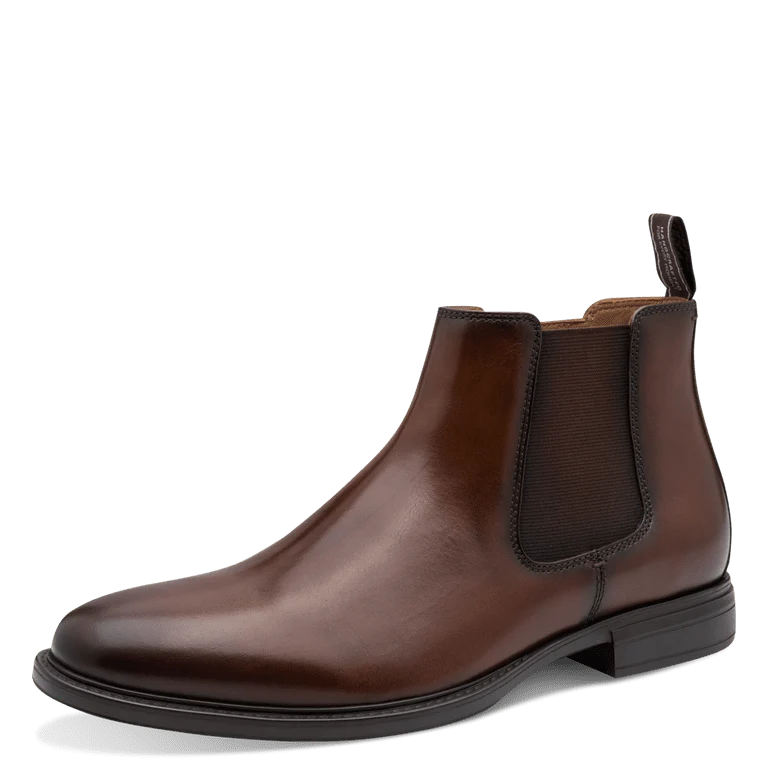 Tamaris stivaletto uomo marrone in pelle con sottopiede estraibile