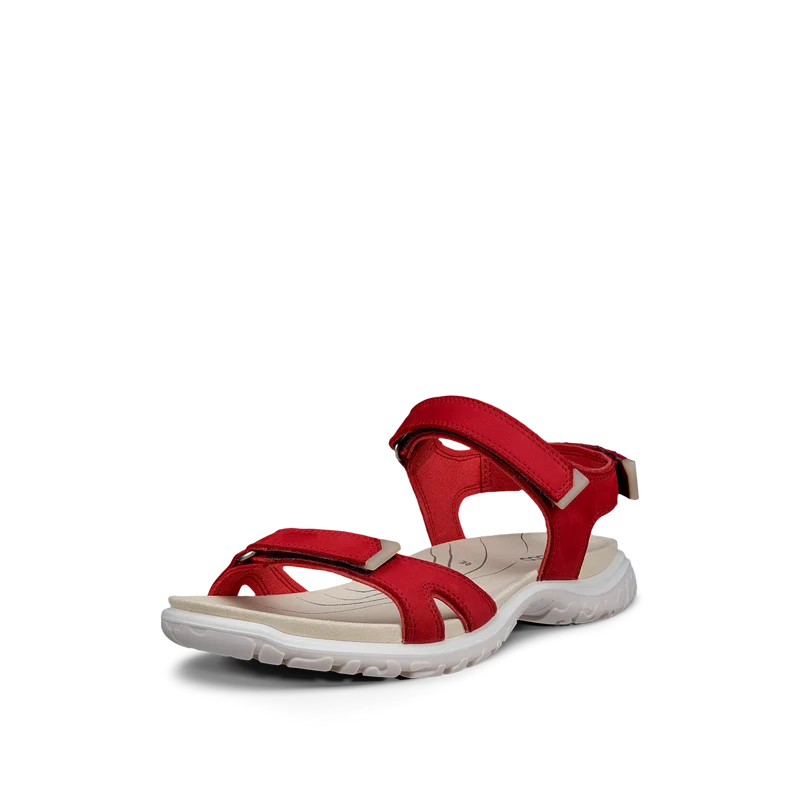 ECCO Offroad Roam sandalo donna Rosso pelle pieno fiore 3 strap
