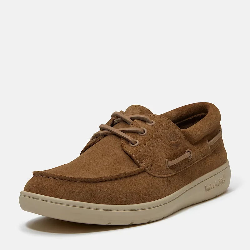 Timberland Portofino Pier Scarpa da Barca Uomo Beige in Pelle Premium