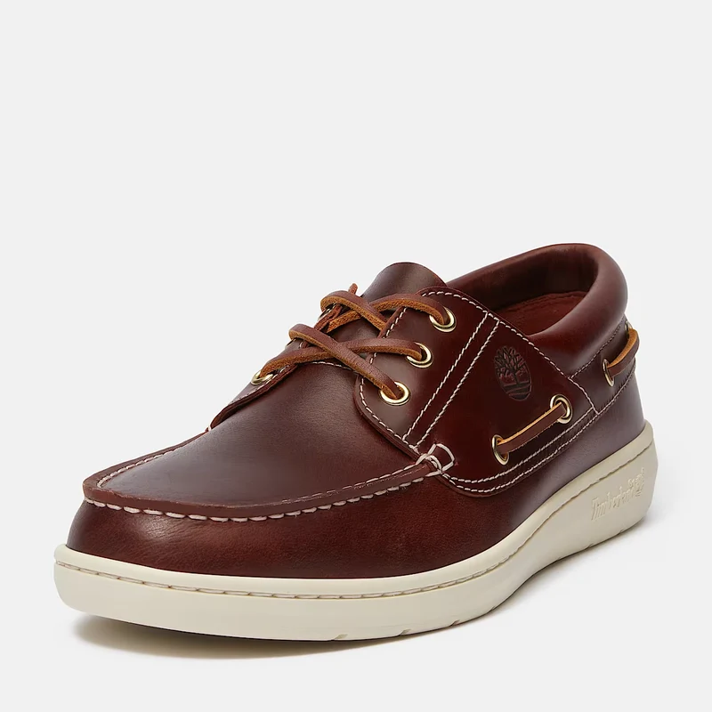 Timberland Portofino Pier Scarpa da Barca Uomo Bordeaux in Pelle Premium