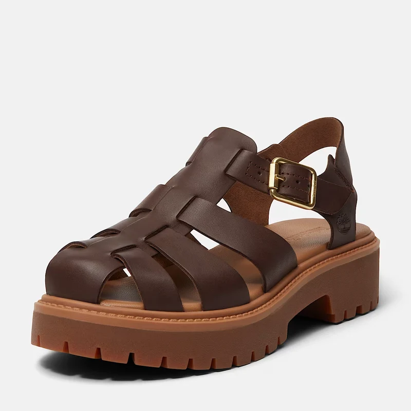Timberland Stone Street Fisherman Donna Marrone Scuro con Plateau