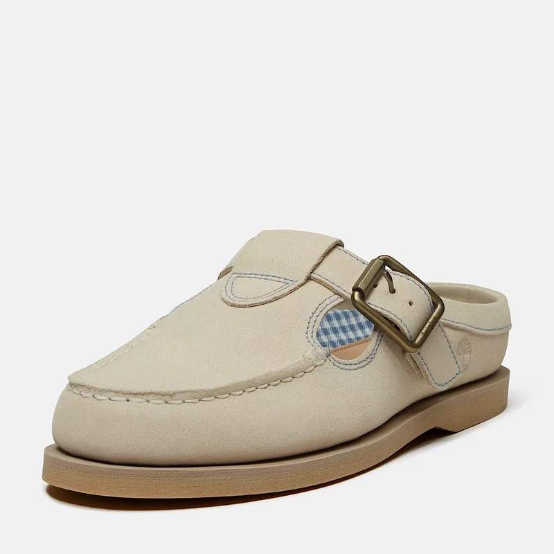 Timberland Classic Mule da Barca Donna in Camoscio Chiaro