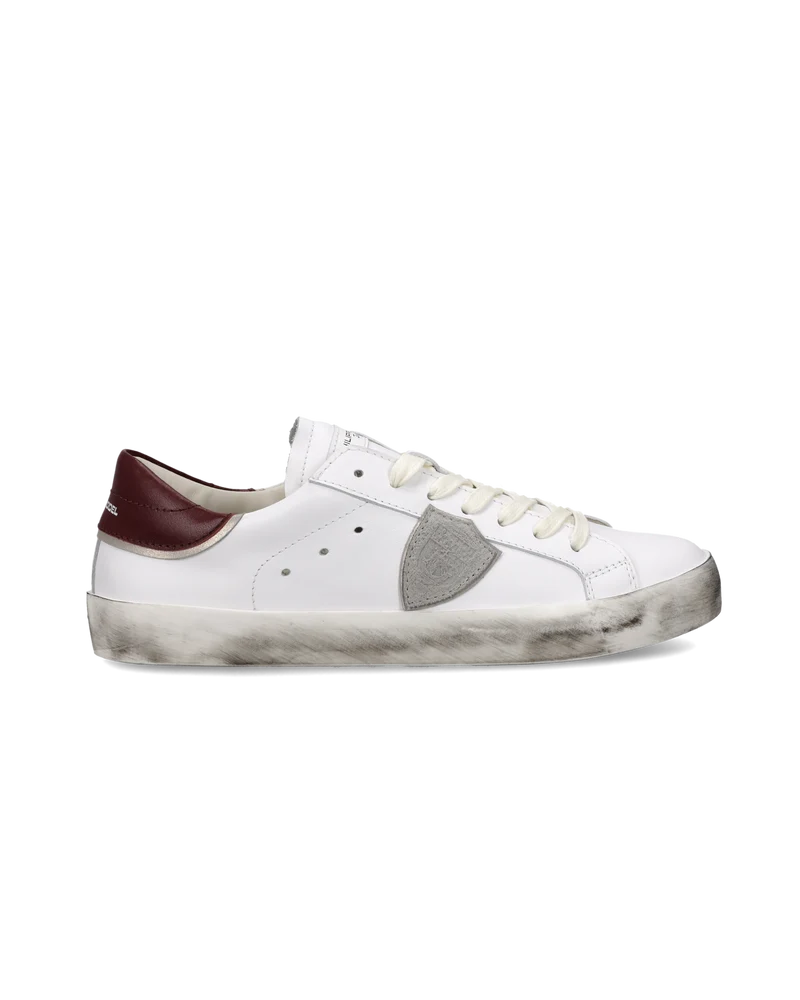 Sneaker Prsx Junior, White Bordeaux