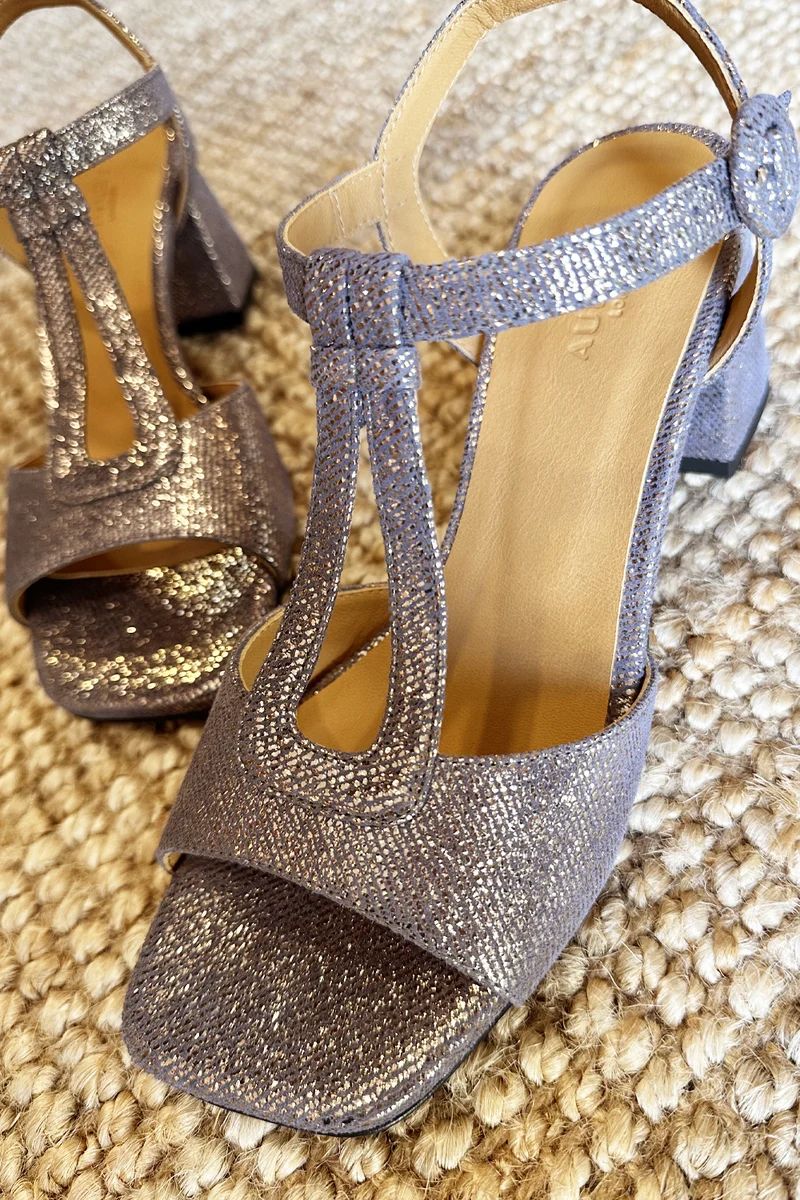 Sandali Audley glitter tbar
