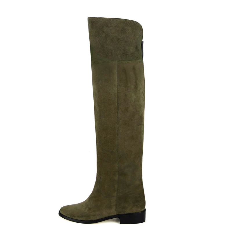 Diana scamosciato, verde oliva