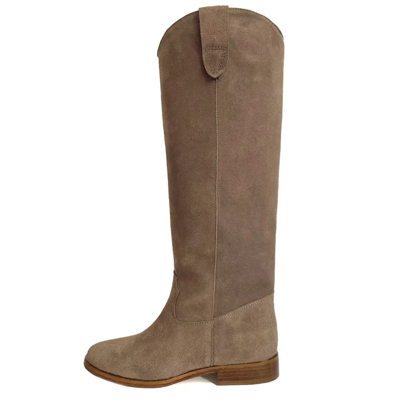Ambrosia scamosciato, beige