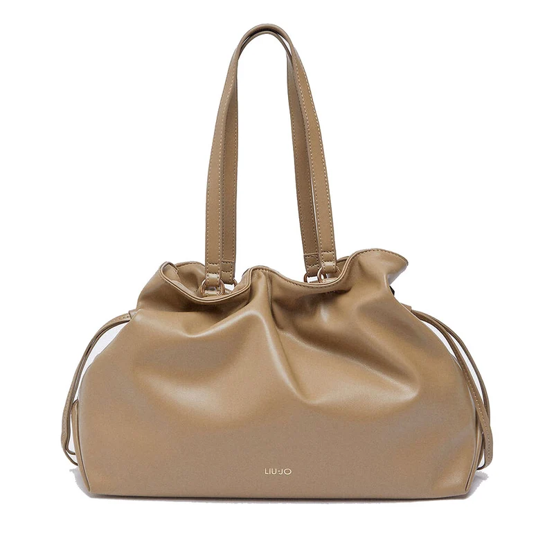 Borsa Donna a Spalla Large LIU JO Better linea Riccy color Fango