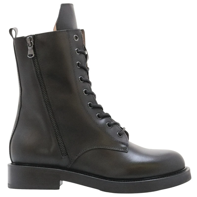 The Seller MW548 stivaletto donna in pelle nera