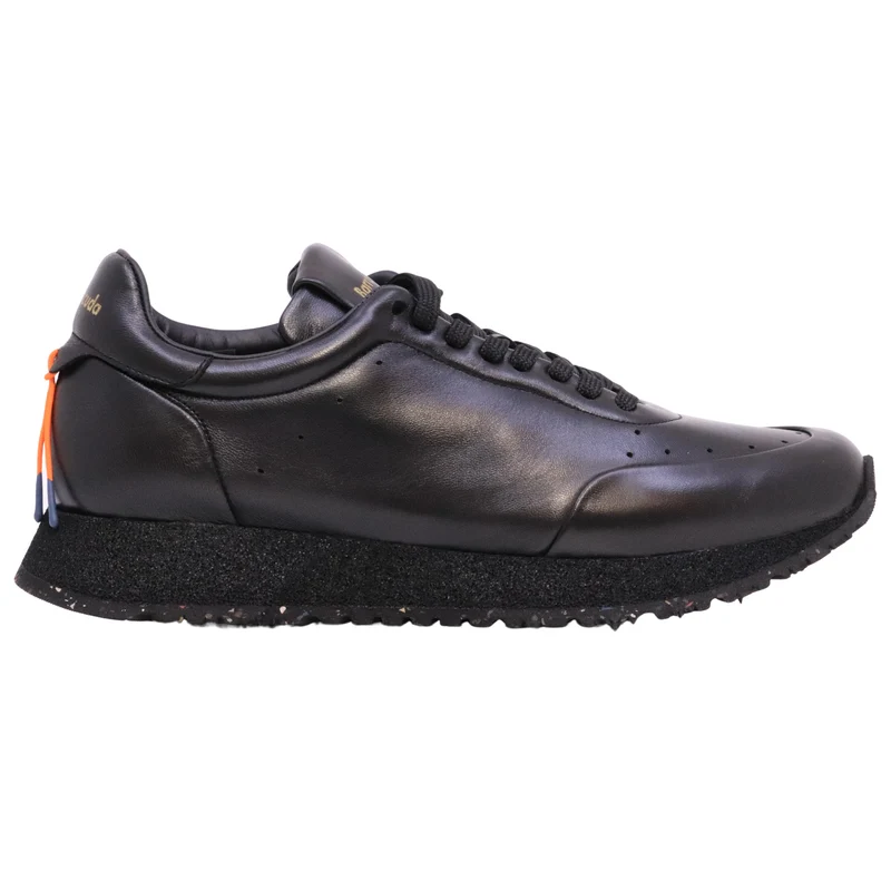Barracuda BU3373A Nappa Baron sneaker uomo running in pelle nera