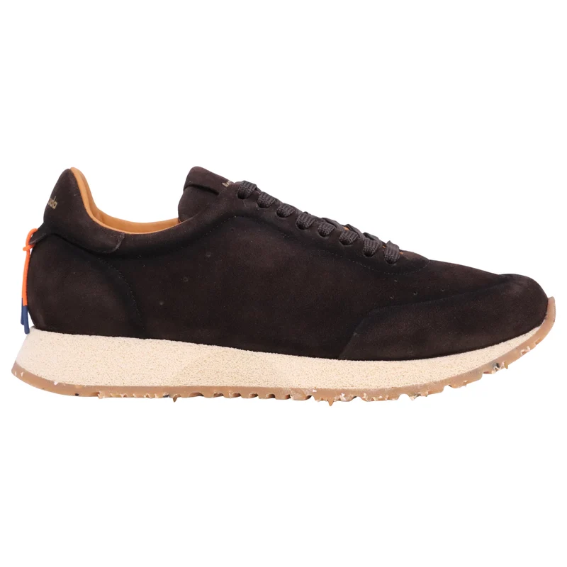 Barracuda BU3630A sneaker uomo in camoscio marrone con fondo running