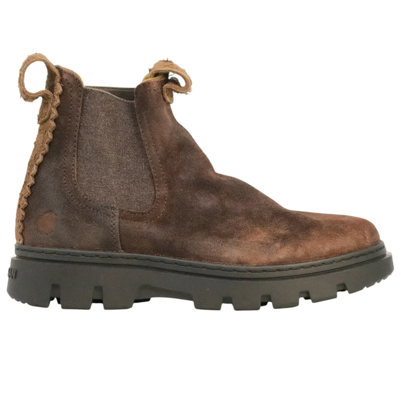 Satorisan Unalome Chelsea Desert Oasis Walnut 120110A stivaletto uomo in pelle scamosciata
