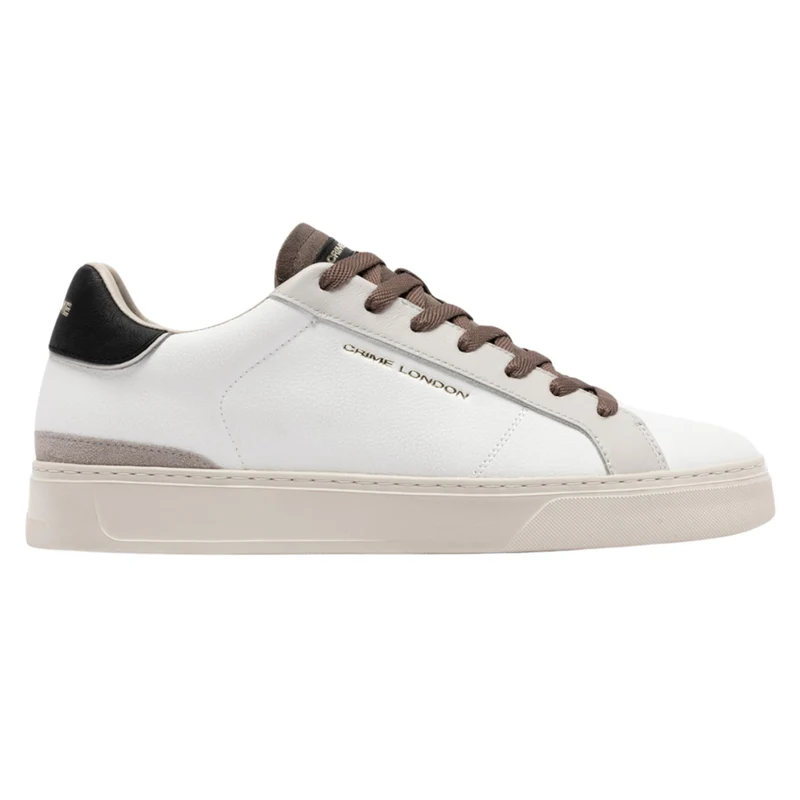 Crime London Blade Frost Clay 10701 sneaker uomo in pelle bianca