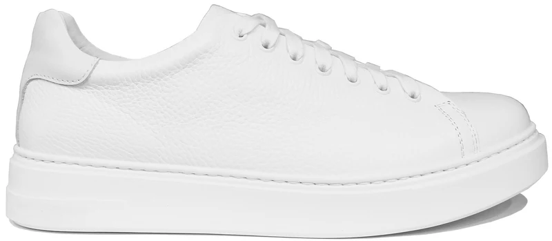 SNEAKER UOMO PELLE MARTELLATA BIANCA