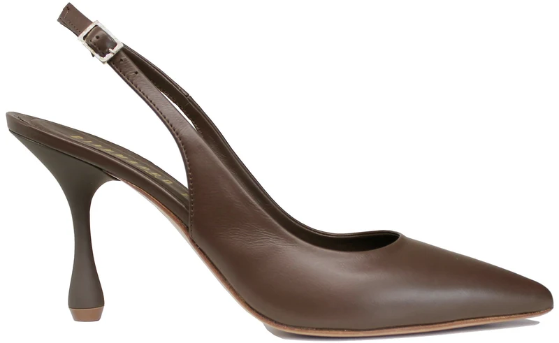 CHANEL DONNA A PUNTA PELLE TESTA DI MORO