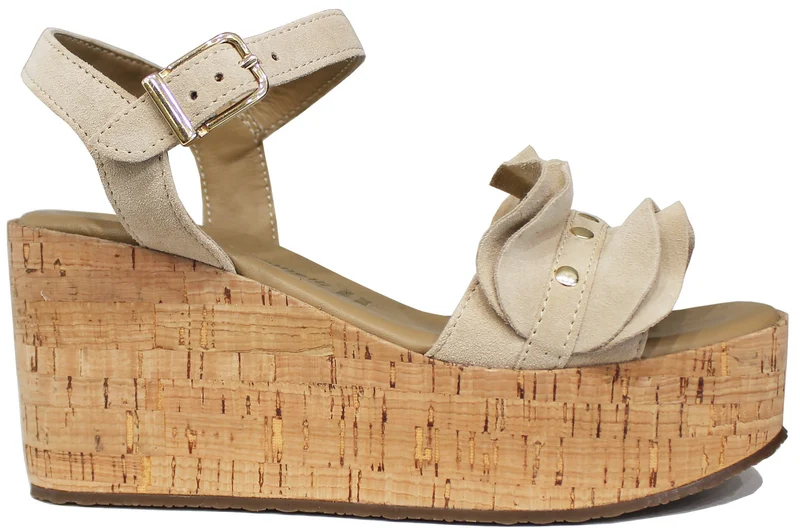 ZEPPA DONNA VOLANT CAMOSCIO BEIGE
