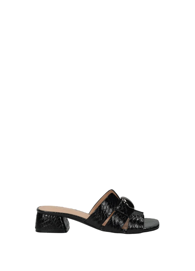 Sandali donna bi e in PU con tacco basso