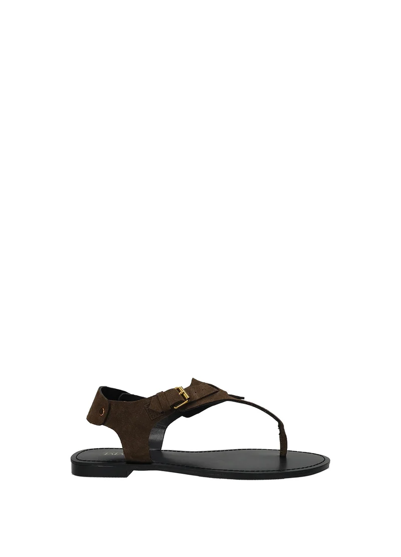 Sandali donna in PU e gomma modelli brown e
