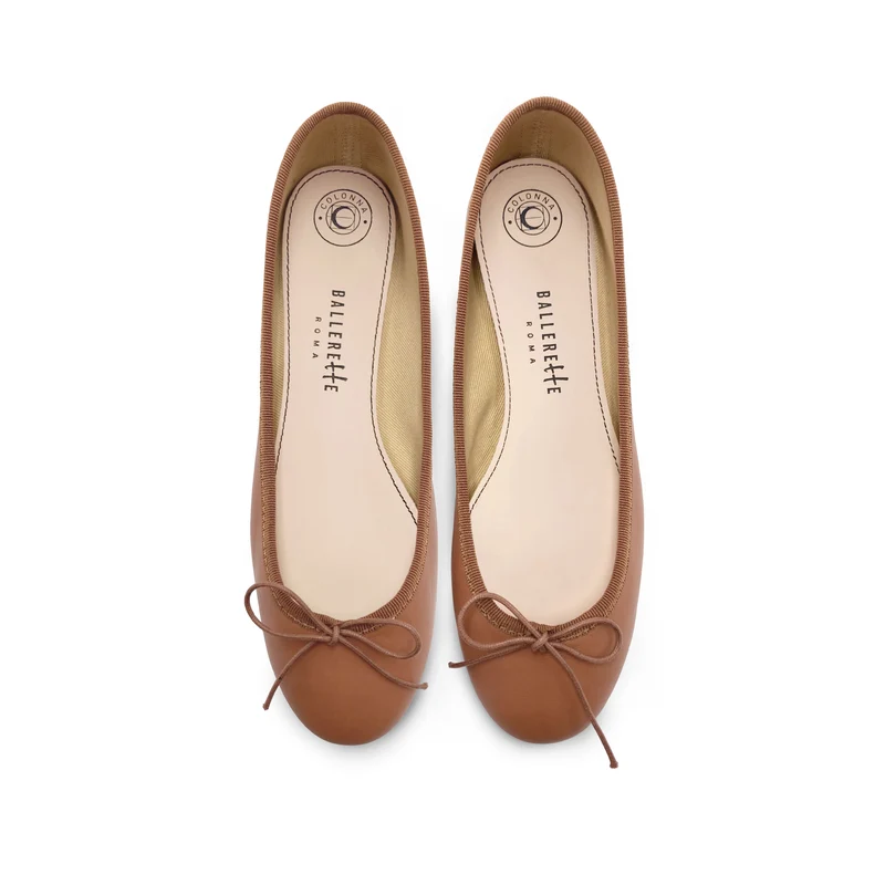Ballerine in pelle cuoio