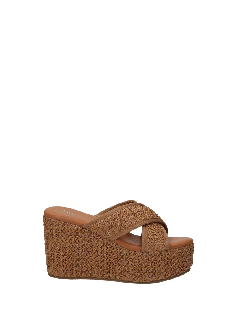 Sandali donna con zeppa alta
