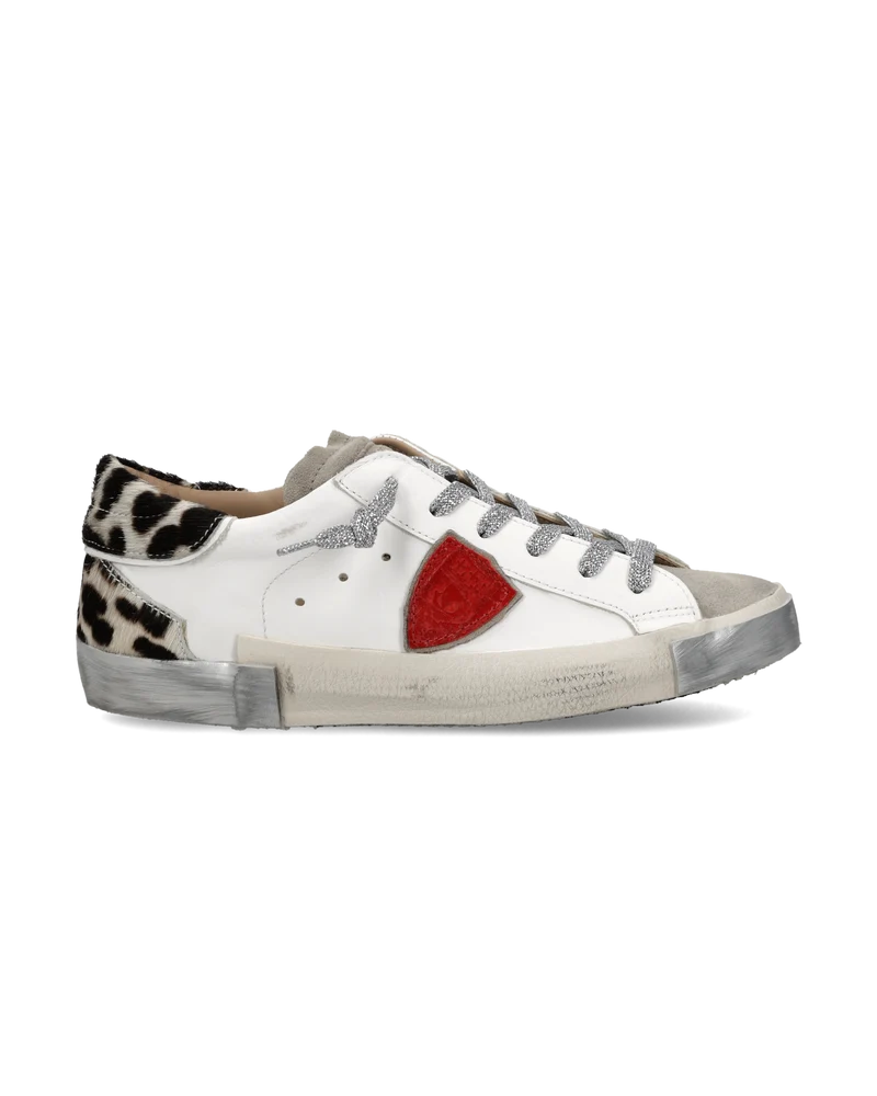 Sneakers Prsx Women, White Grey Animal-Print