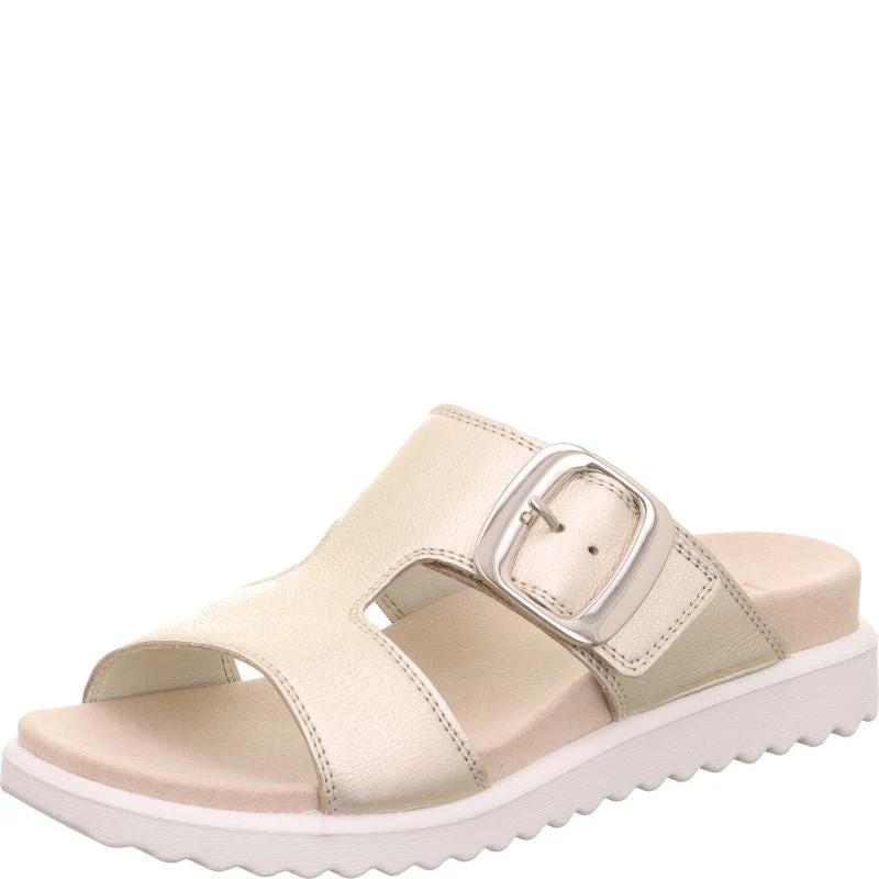 Legero MOVE Donna Beige Ciabatta Maxi Fibbia, Plantare Anatomico (G)
