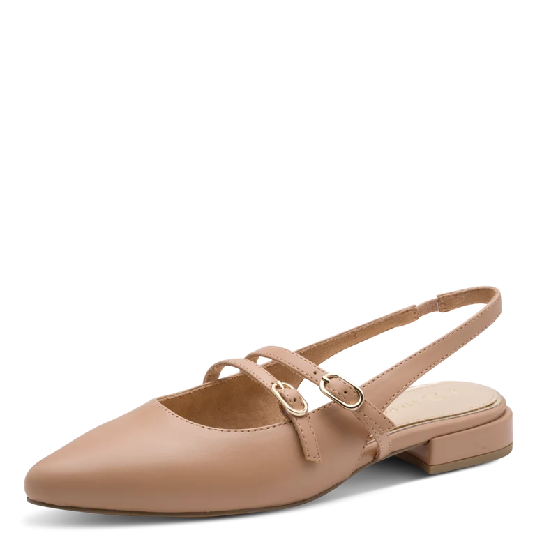 Marco Tozzi Chanel Slingback Donna Cappuccino Vegan Soft e Plantare FEEL ME