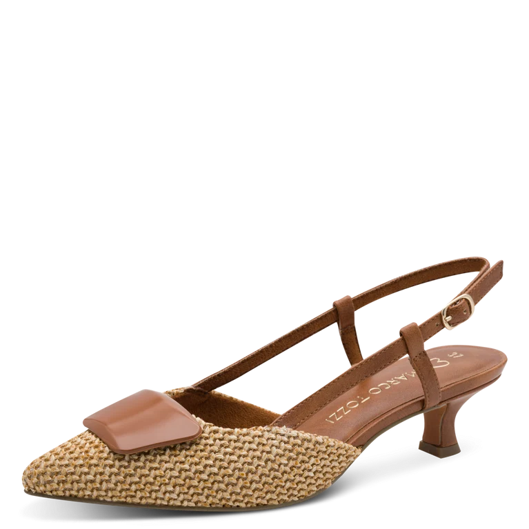 Marco Tozzi Chanel tessuto Cognac