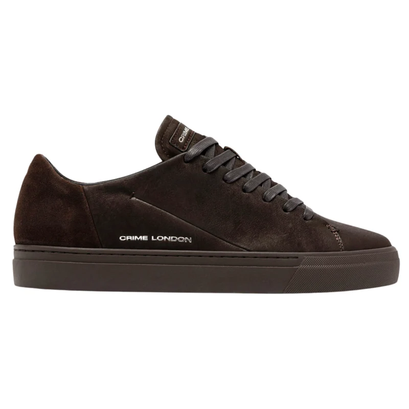 Crime London Amuse Dark Brown 10805 sneaker uomo in camoscio marrone