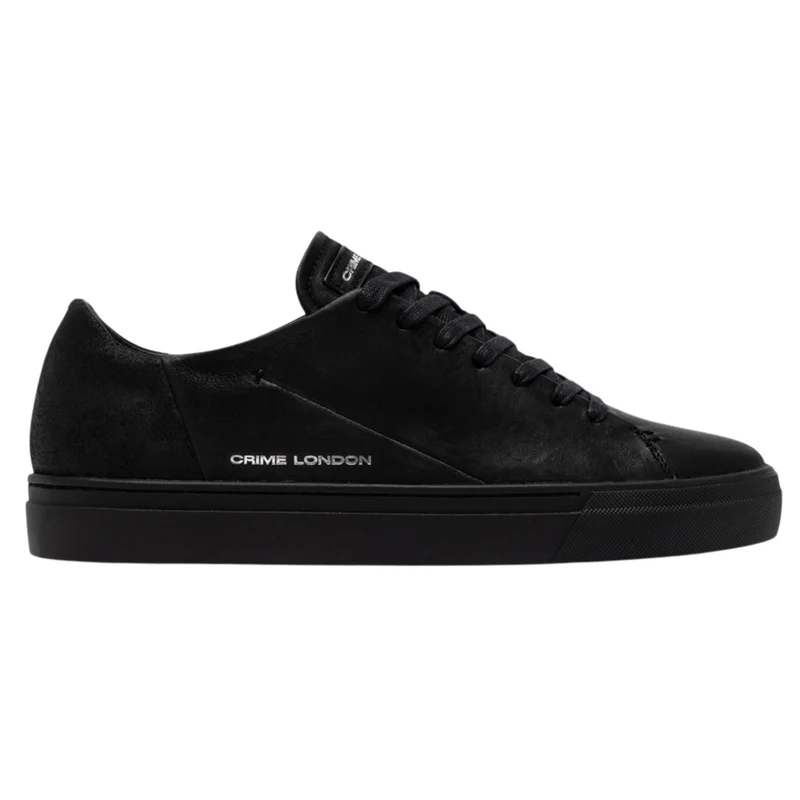 Crime London Amuse Obsidian Black 10806 sneaker uomo in camoscio nero