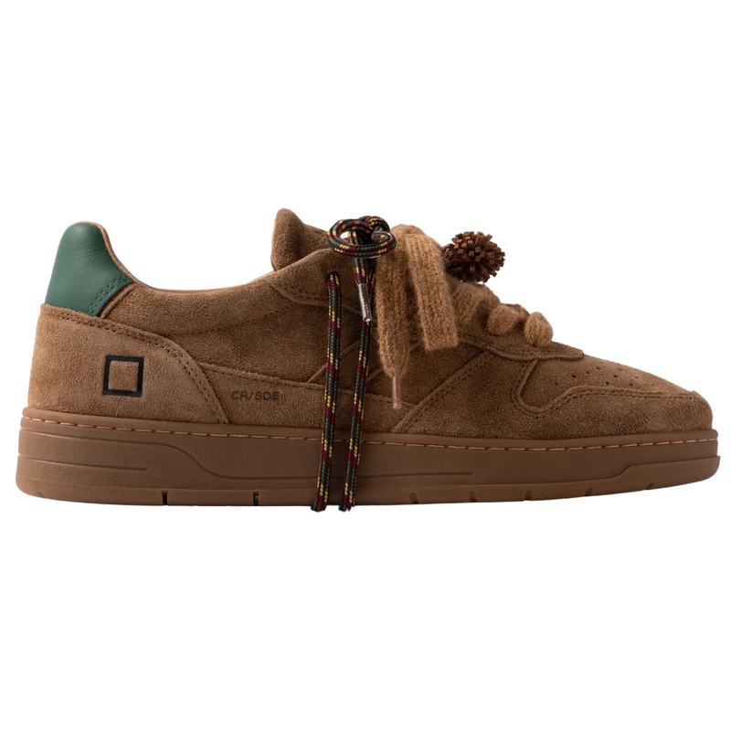 D.A.T.E. Court 2.0 Suede Cuoio C2-SD-CU sneaker uomo in camoscio cuoio