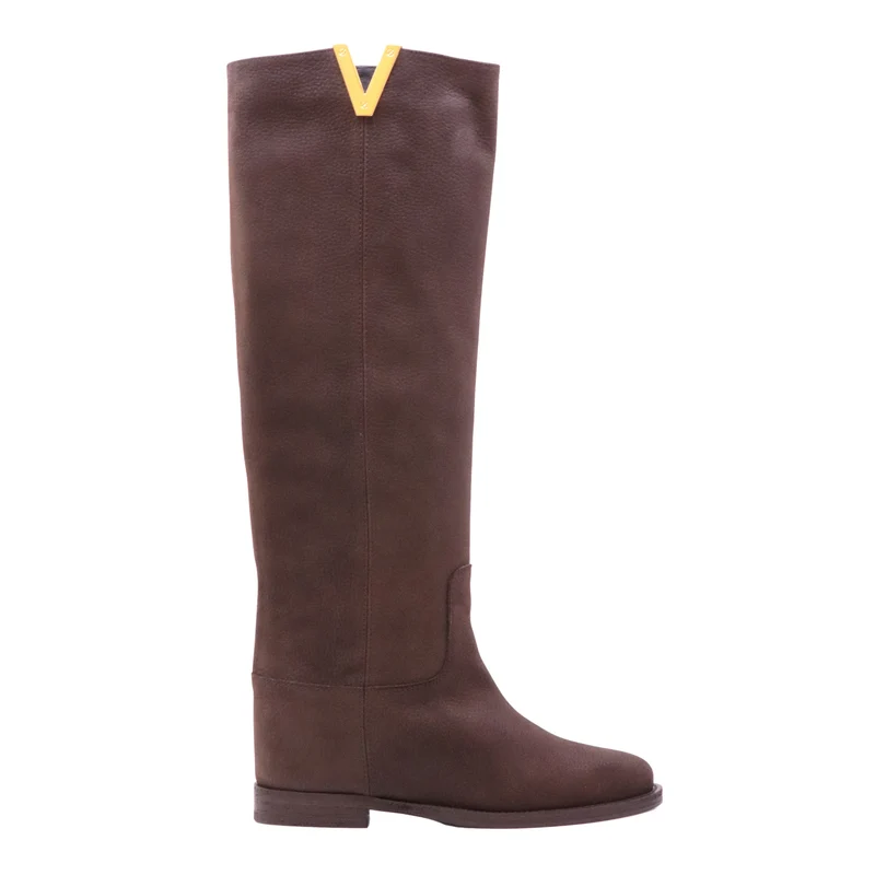 Via Roma 15 2568 Santa Monica stivale donna in pelle nabuk testa di moro Made in Italy