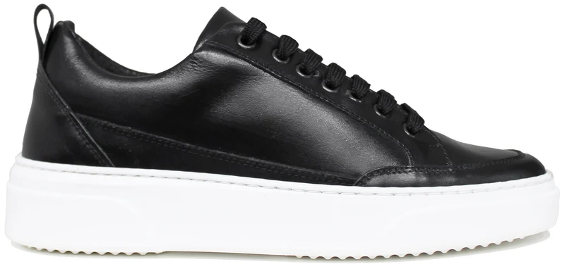 |SNEAKER UOMO MZ PELLE NERA|