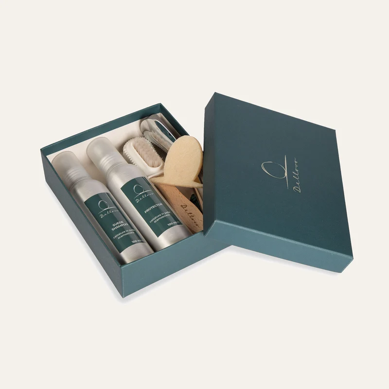 Kit pulizia per pelli scamosciate