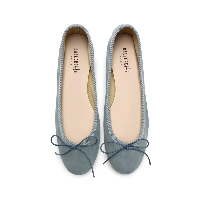 Ballerine in camoscio carta da zucchero