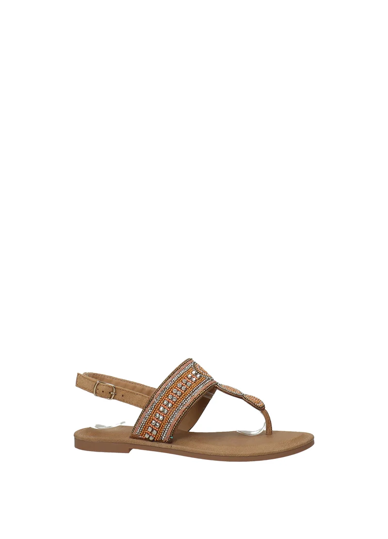 Sandali donna in tessuto varii con suola in gomma