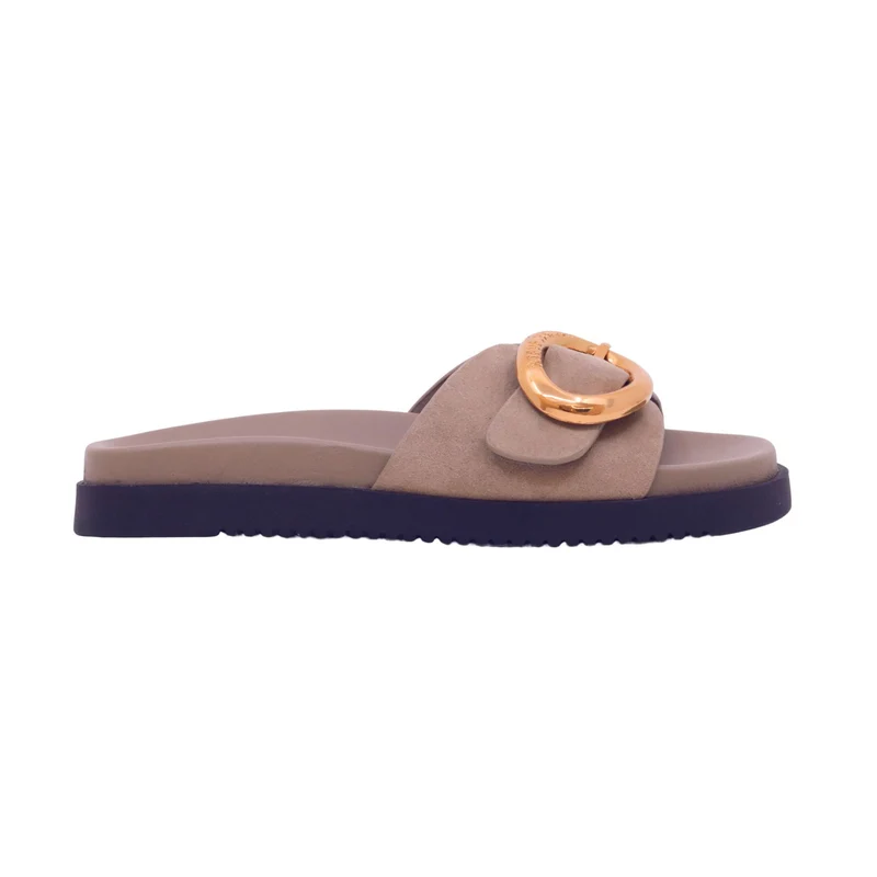 Steve Madden Mistify sandalo donna in camoscio taupe