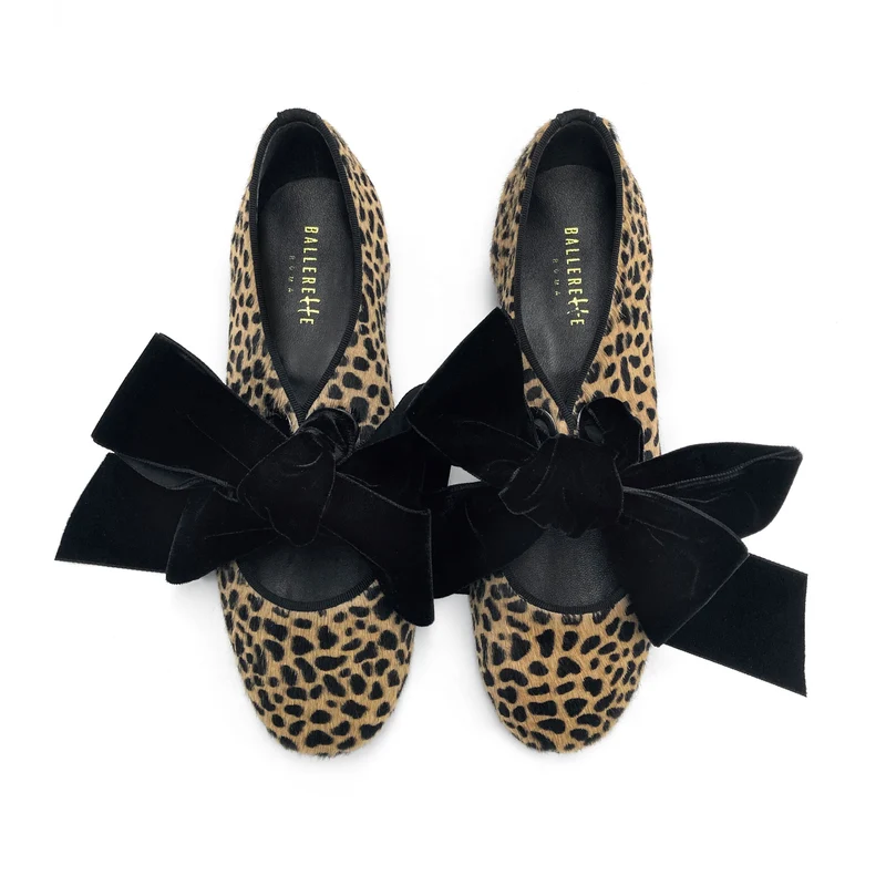 Scarpe donna animalier in cavallino maculato