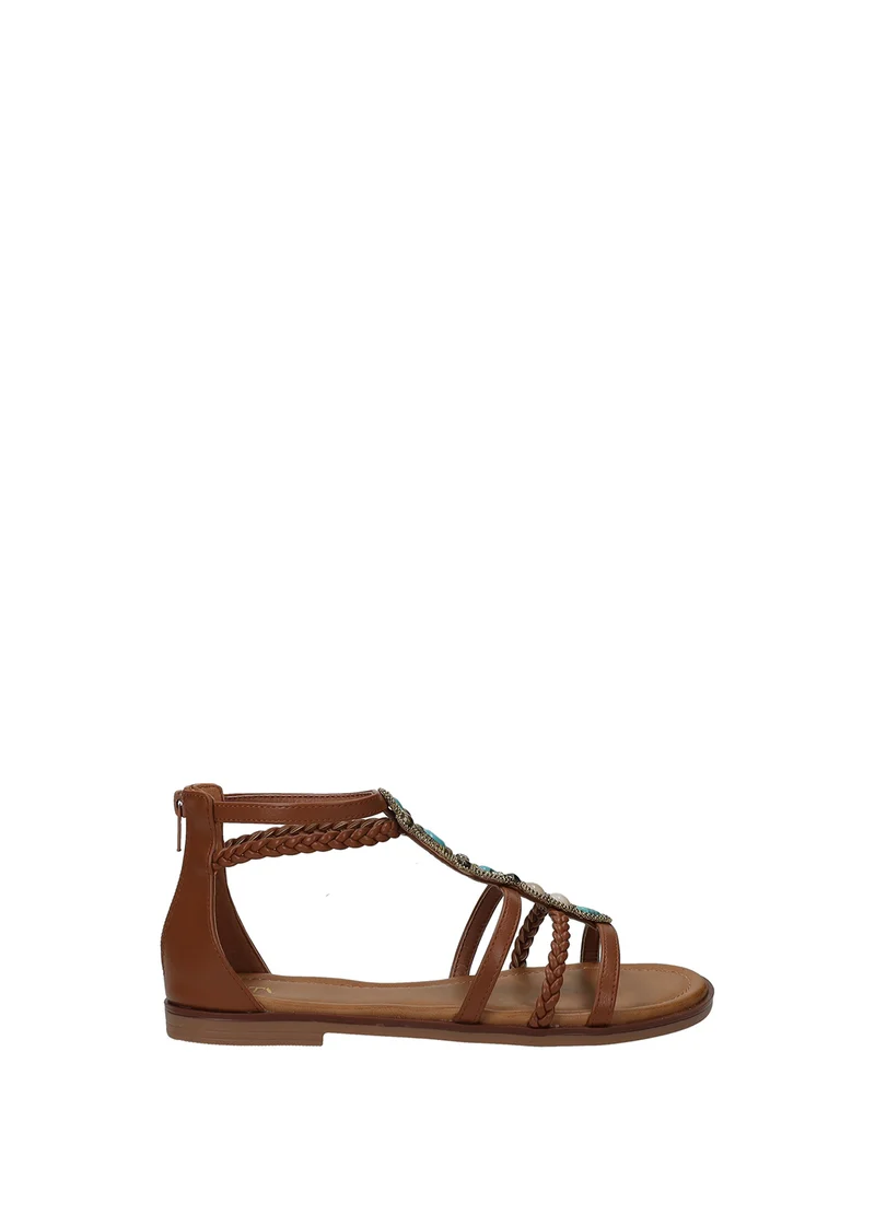 Sandali donna in PU con suola in gomma