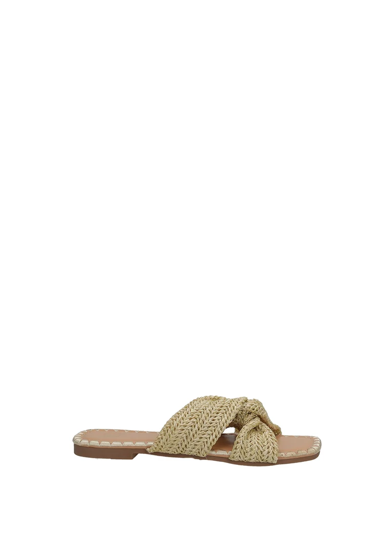Sandali donna in rafia varii con suola in gomma